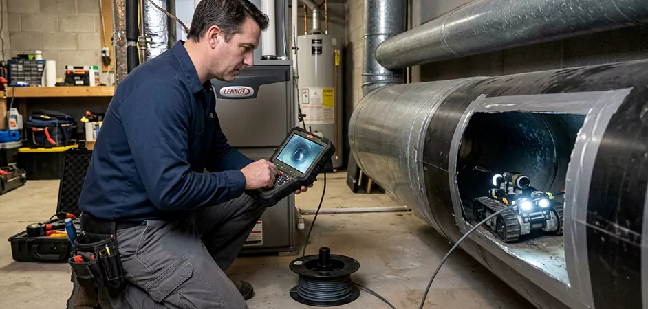 Robotic Duct Inspection in Killeen, TX