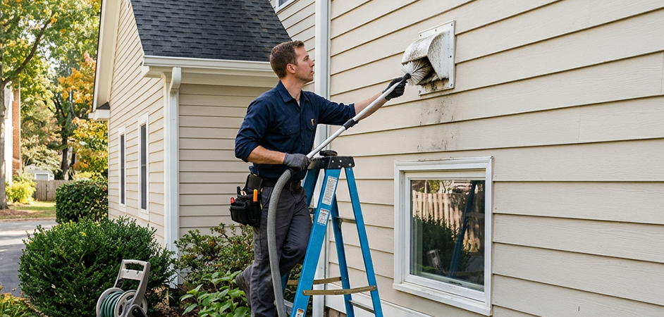 Exterior Vent Cap Cleaning in Killeen